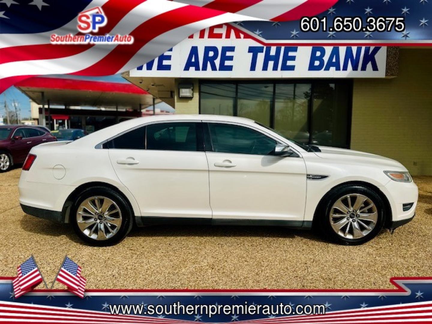 2011 WHITE FORD TAURUS LIMITED (1FAHP2FW6BG) , located at 922 W. Beacon St., Philadelphia, MS, 39350, (601) 650-3675, 32.770447, -89.127151 - Photo#6